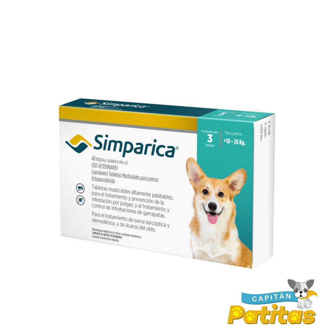simparica 3 tabs 1 capitan patitas