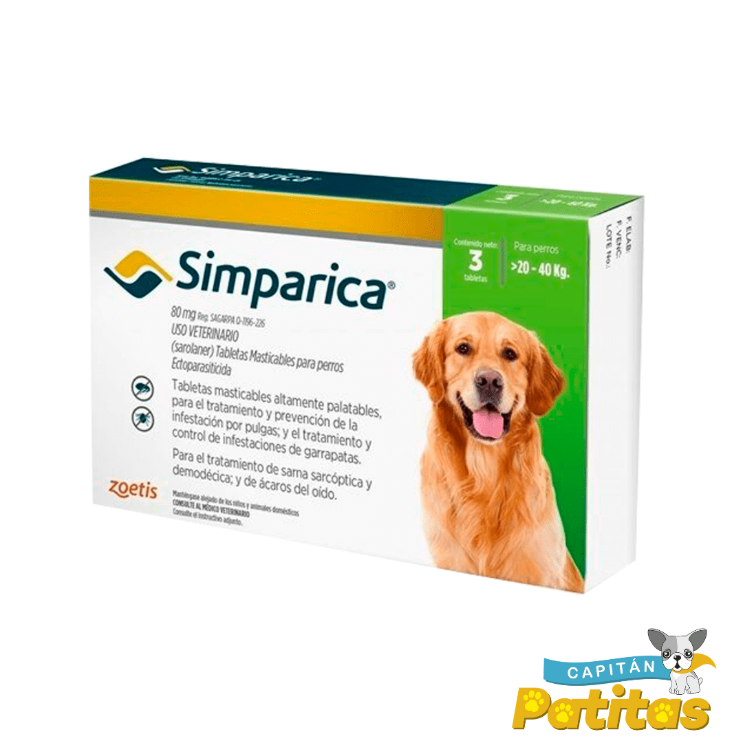 simparica 3 tabs 3 capitan patitas