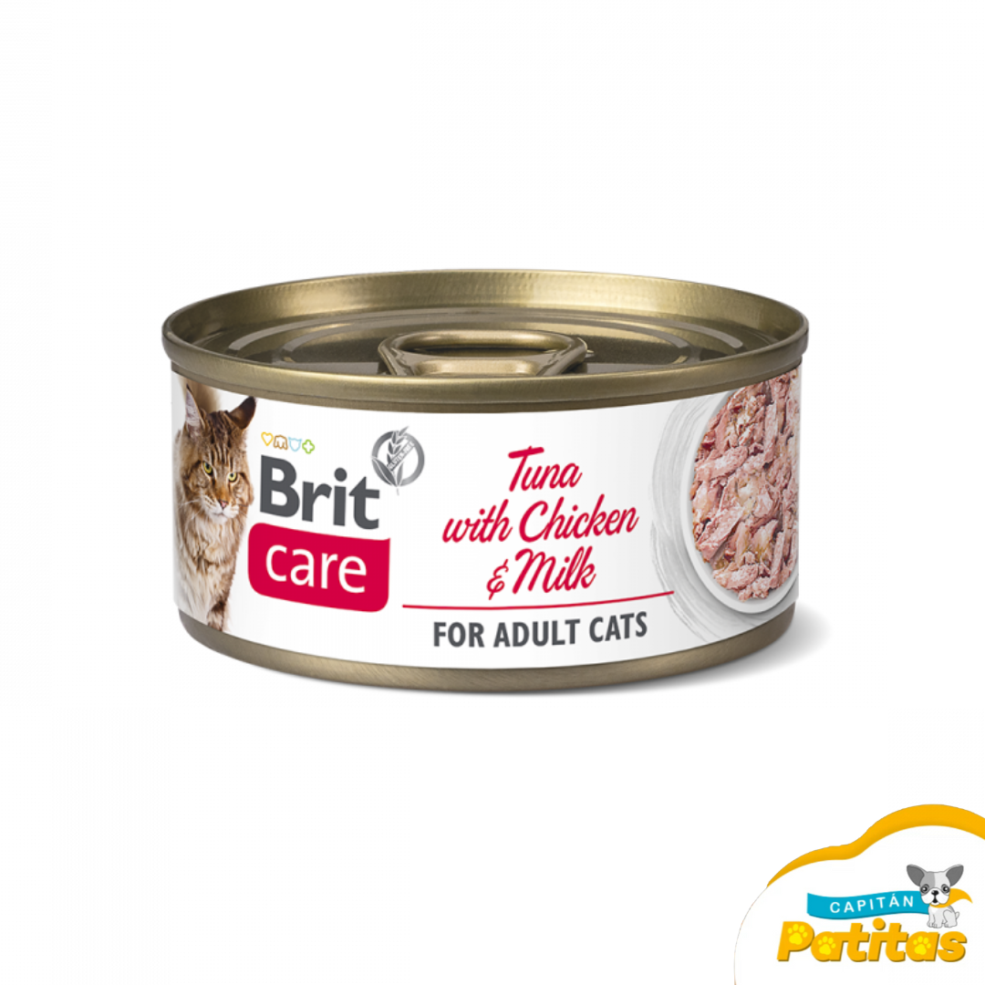 BRIT CARE CAT TUNA WITH CHICKEN AND MILK CAN brit care